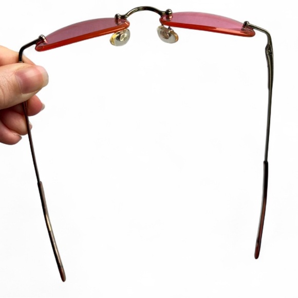 Cute Pink Oval Summer Boho Beachy Coastal Girlie Girl Sunglasses - Picture 3 of 7